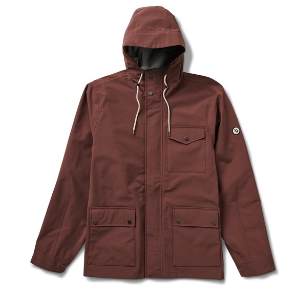 NWT Vuori Palisades Rain Jacket In Chestnut Size L - Picture 9 of 13